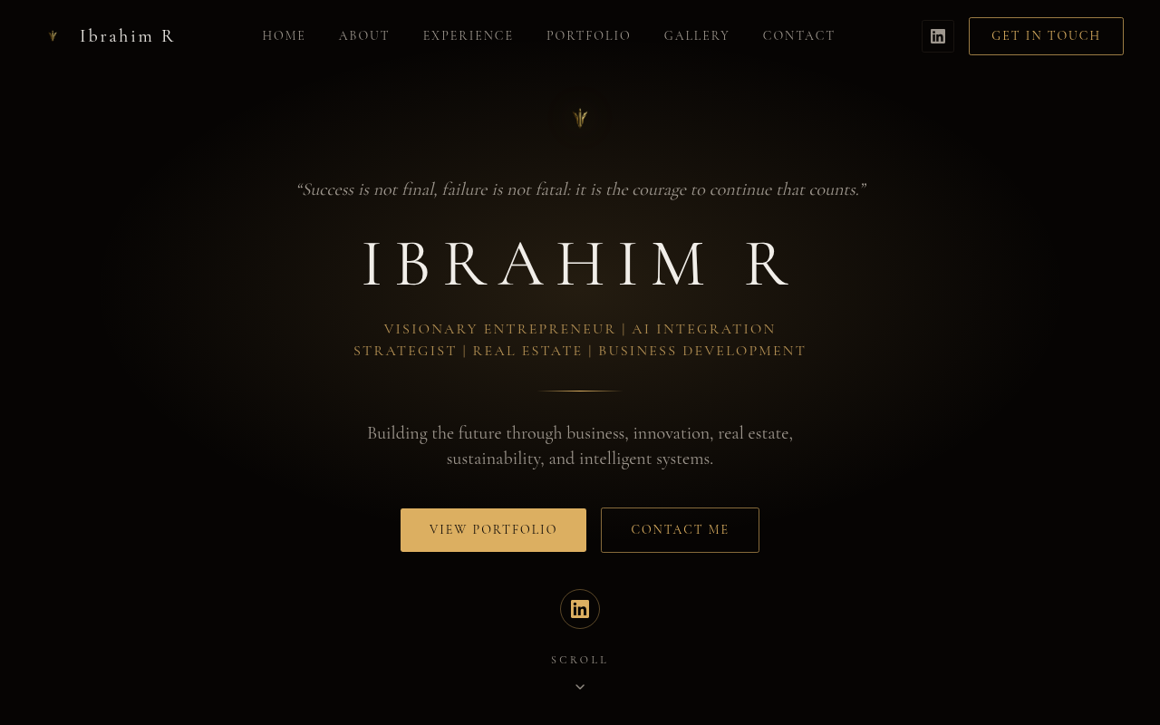 Ibrahim R website preview